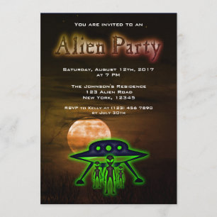 Super Cool Alien et Invitation du parti UFO
