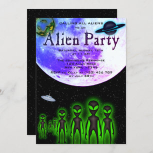 Super Cool Alien et Invitation du parti UFO