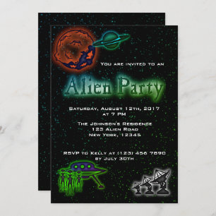 Super Cool Alien et Invitation du parti UFO
