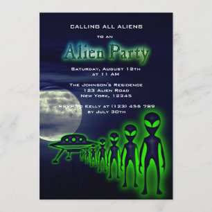 Super Cool Alien et Invitation du parti UFO