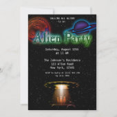 Super Cool Alien & UFO Invitation (Devant)