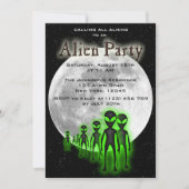Super Cool Alien & UFO Invitation (Devant)
