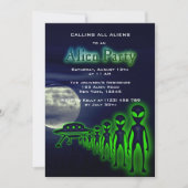Super Cool Alien & UFO Invitation (Devant)