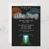 Super Cool Alien & UFO Invitation (Devant)
