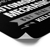 Super Cool Automobile Mechanic Poster (Hoek)