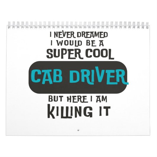 Super Cool Cab Driver Kalender (Hoes)