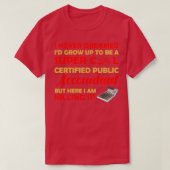 Super Cool Certified Public Accountant T-shirt (Design voorkant)