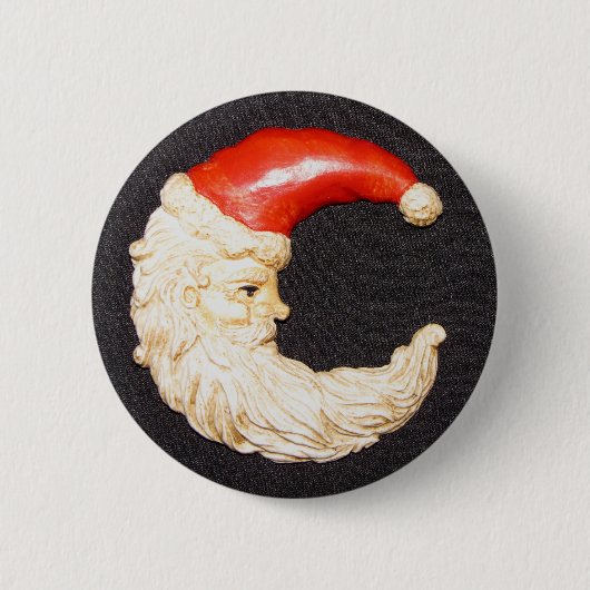 Super Cool Classic Round Santa Claus Button (Voorkant)