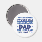 Super Cool Dad Magneet (Voorkant / Achterkant)