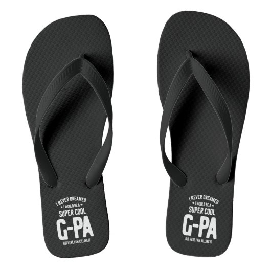 Super Cool G-Pa | Grootvader Gift Teenslippers (Voetbed)