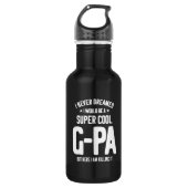 Super Cool G-Pa | Grootvader Gift Waterfles (Voorkant)