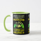 Super Cool Husband van Camping Lady Funny Camper Mok (Links)