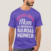 Super Cool Mam Railroad Engineer Funny Gift T-shirt (Voorkant)