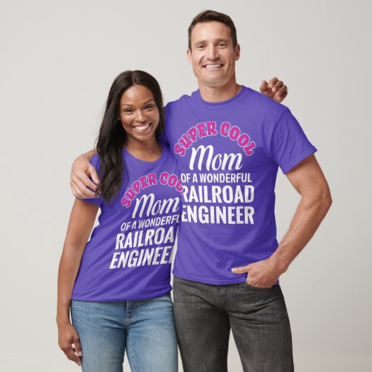 Super Cool Mam Railroad Engineer Funny Gift T-shirt (Unisex)
