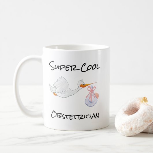 SUPER Cool ObstetricianCoffee Mug (Avec donut)