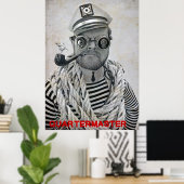 Super Cool Pirate Quartermaster Poster! Poster (Thuiskantoor)