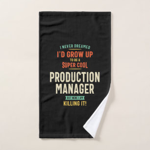 Super Cool Production Manager Handdoek