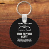 Super Cool Tech Support Agent Sleutelhanger (Voorkant)