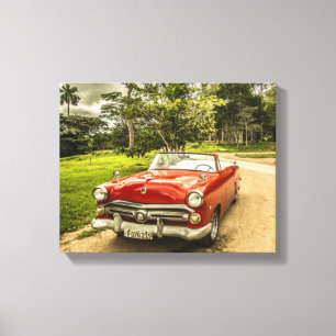 Super Cool  Thunderbird Automobile Canvas Afdruk