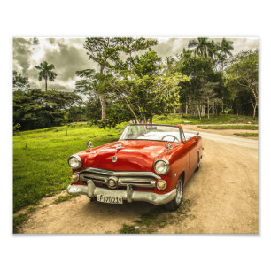 Super Cool  Thunderbird Automobile Foto Afdruk