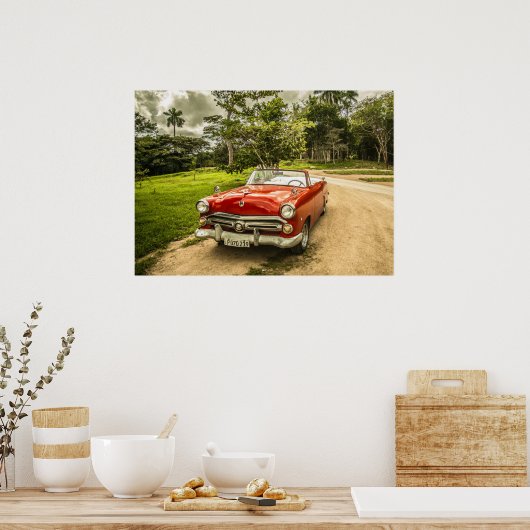 Super Cool Thunderbird Automobile Poster (Keuken)