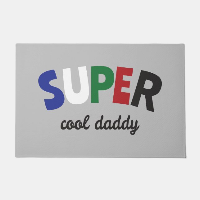 Super coole papa deurmat (Voorkant)