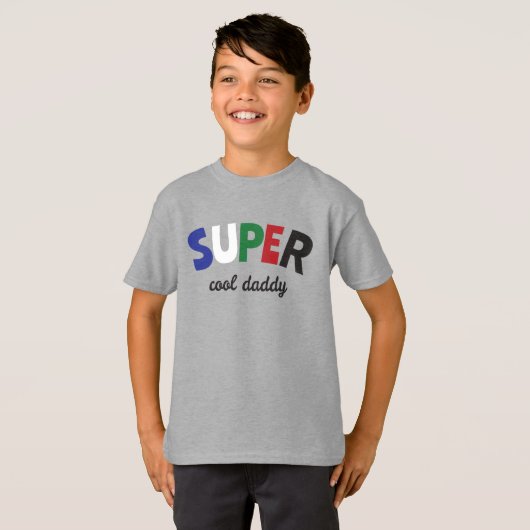 Super coole papa t-shirt (Voorkant volledig)
