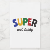 Super coole papa voedselcontainer etiket (Enkel label)