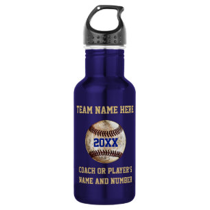Super Coole Vintage Honkbal Geschenken PERSOONLIJK Waterfles