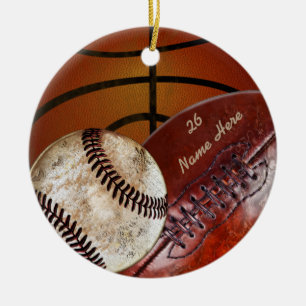 Super Coole Vintage Persoonlijke Sportornamenten Keramisch Ornament