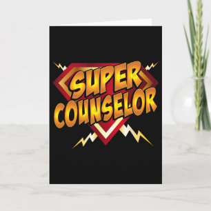 Super Counselor Byck naar school educatieve superh Kaart