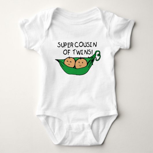 Super Cousin of Twins Pod Romper (Voorkant)
