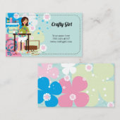 Super Crafty Girl Cartes de visite (Devant / Derrière)