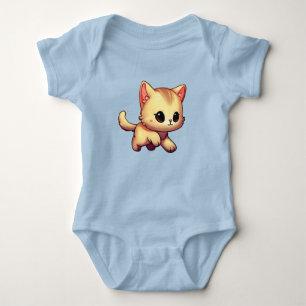 Super Cute Baby Kitten Cartoon Romper