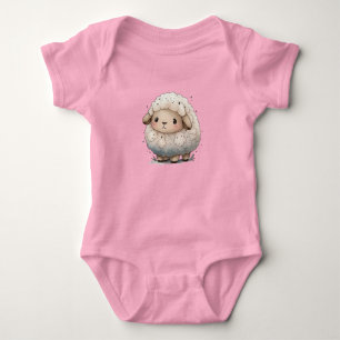 Super Cute Baby Sheep Cartoon Romper