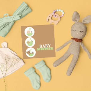 Super Cute Baby Shower-uitnodigingen Kaart