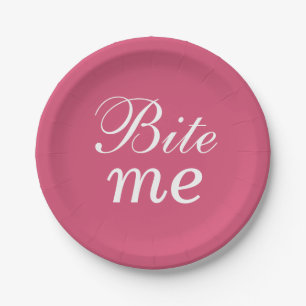 Super Cute Bite me Bord - roze