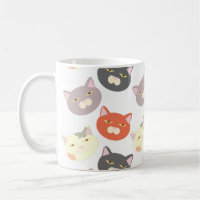 Super Cute Cat Cartoon Fun Pattern