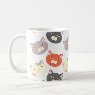 Super Cute Cat Cartoon Fun Pattern Koffiemok