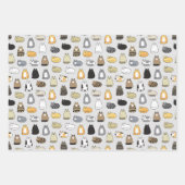 Super Cute Cat Pattern, kies uw kleuren Inpakpapier Vel (Voorkant 2)