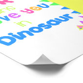 SUPER CUTE Dinosaur Poster RAWR small (Hoek)