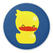 Super Cute Ducky Blue Deuren Knop (Voorkant)
