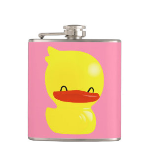 Super Cute Ducky Vinyl Wrapped Kolf in roze Heupfles