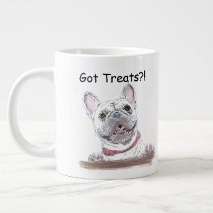 Super Cute French Bulldog   Behandelde behandeling Extra Grote Beker