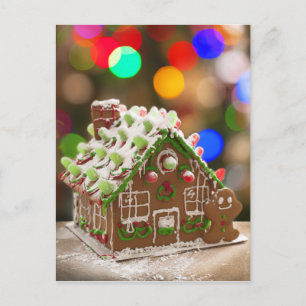 Super Cute Gingerbrood House Briefkaart