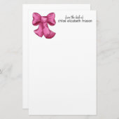 Super Cute Girly Stuff Stationery Briefpapier (Voorkant / Achterkant)