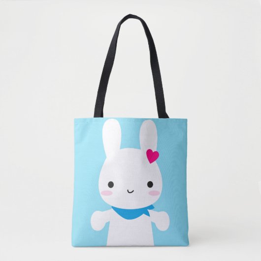 Super Cute Kawaii Bunny en Panda Draagtas (Voorkant)