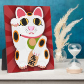 Super Cute Lucky Cat Character Design Fotoplaat (Zijkant)