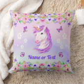 Super Cute Pastel, Coussin Unicorne Personnalisé (Couverture)