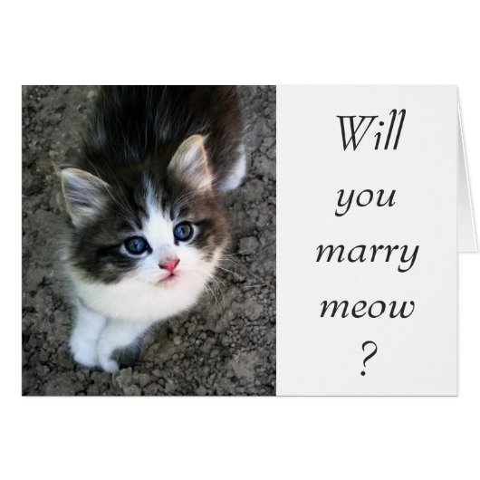 SUPER CUTE Proposition de Mariage personnalisable (Devant horizontal)